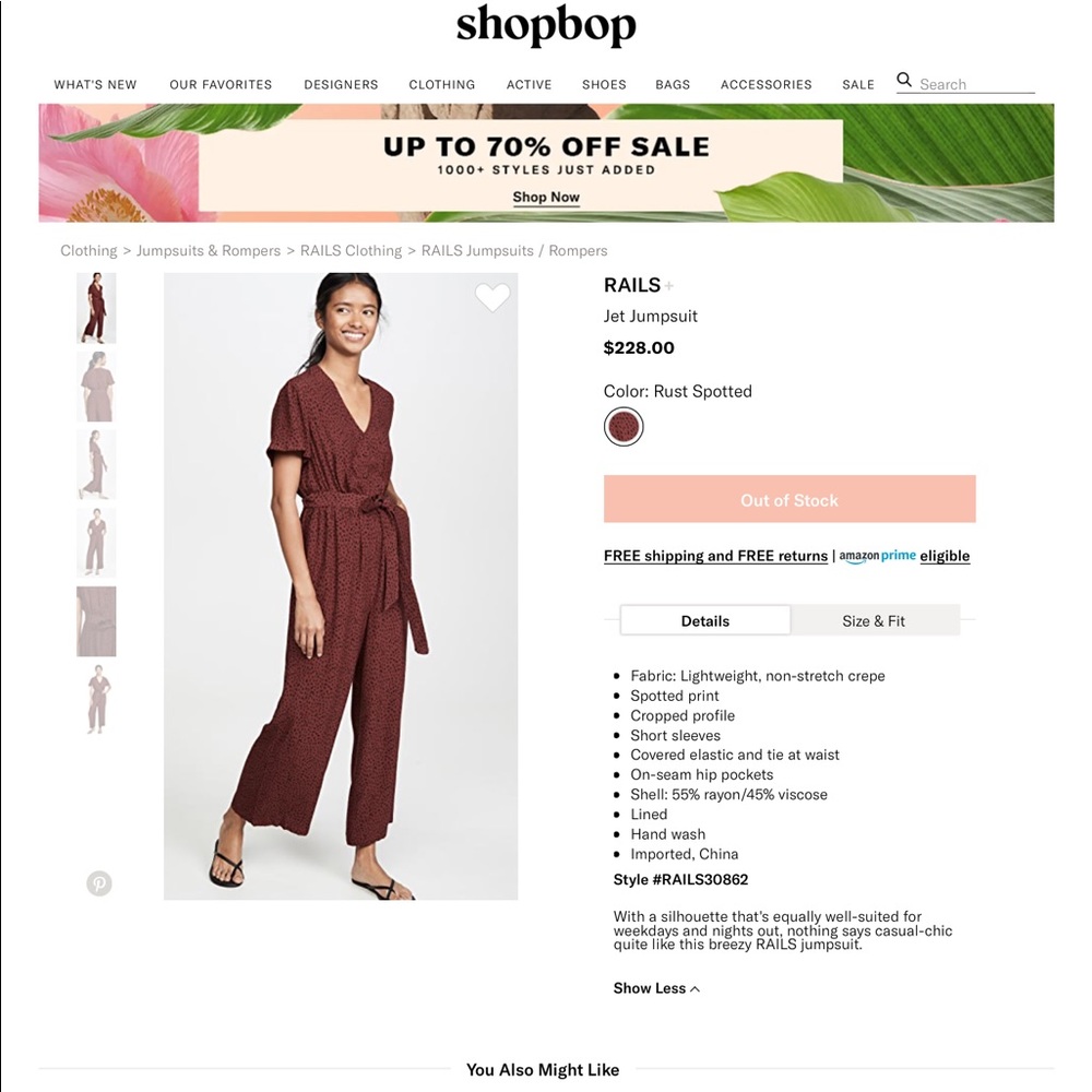 NWT Rails Jet Jumpsuit - Picture 6 of 6